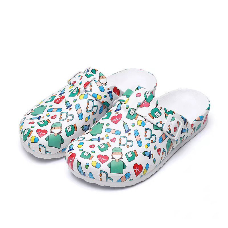 Waterproof Slip-Resistant Clog Soft Bottom Slip On Nurse Slippers