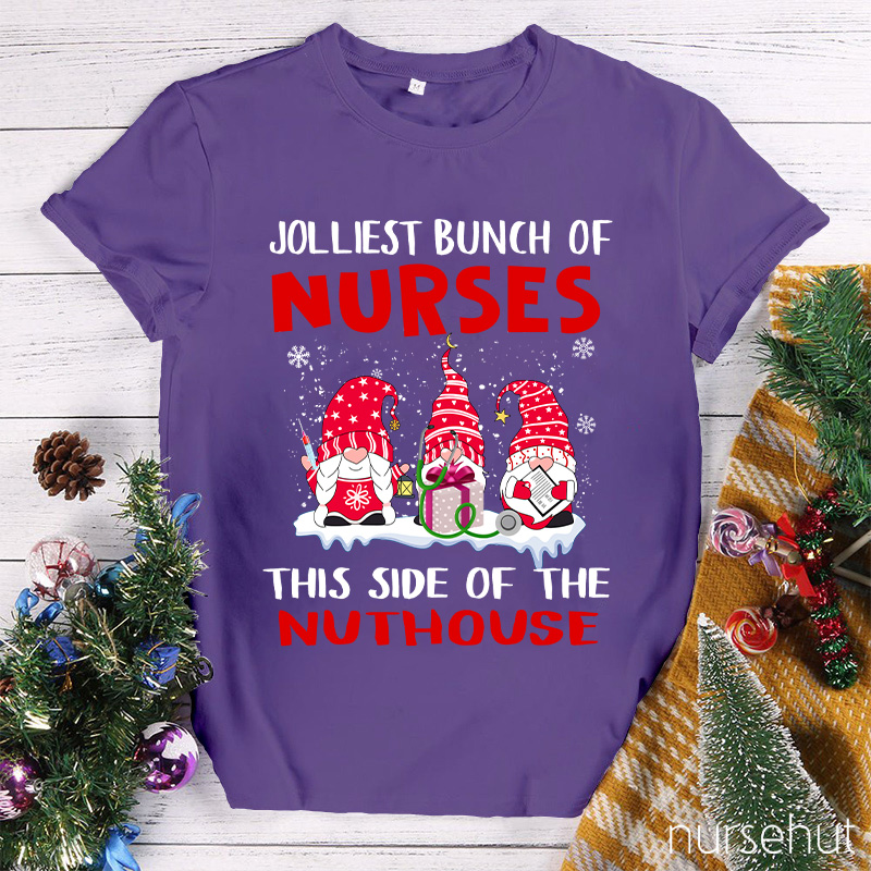 Jolliest Bunch Of Nurses This Side Of The Nuthouse Nurse T-Shirt