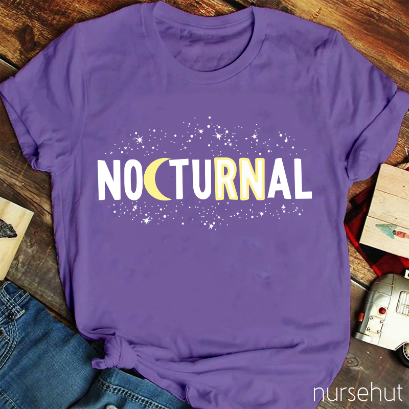 Nocturnal RN Night Nurse T-Shirt