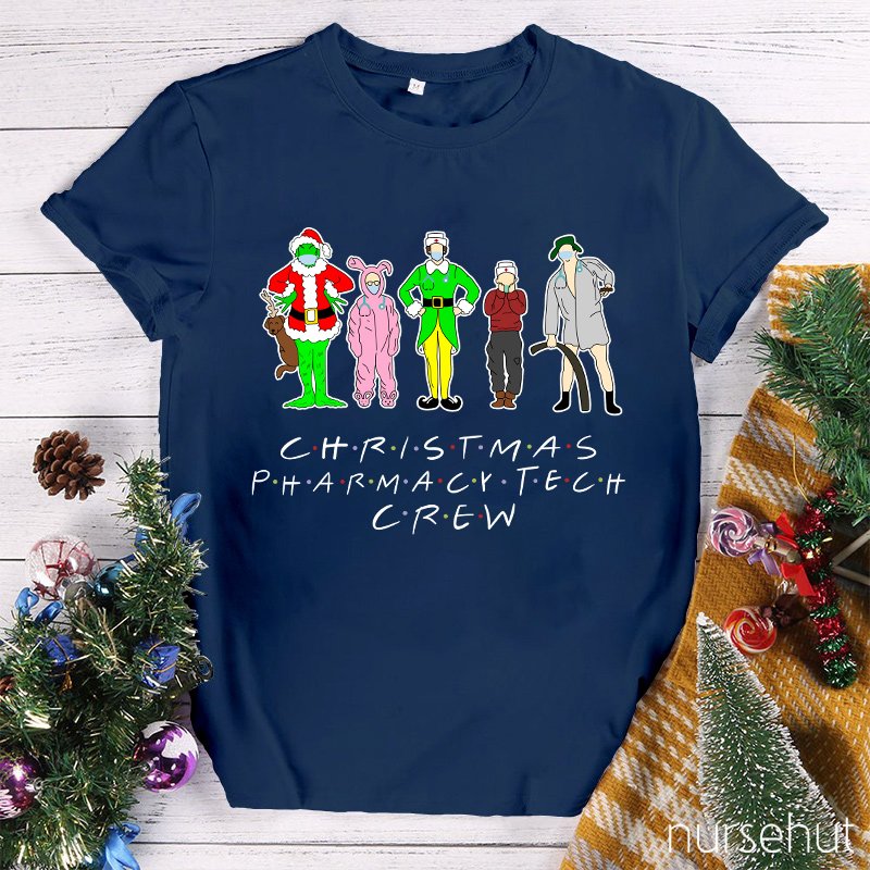 Christmas Pharmacy Tech Crew Nurse T-Shirt
