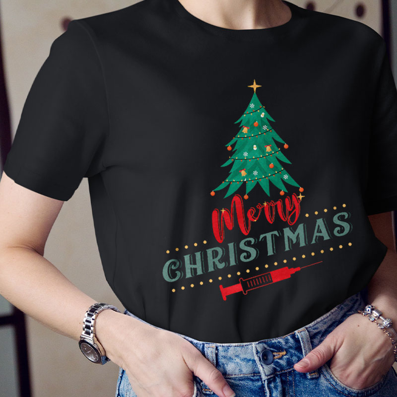 Stay Healthy And Have A Happy Christmas Nurse T-Shirt
