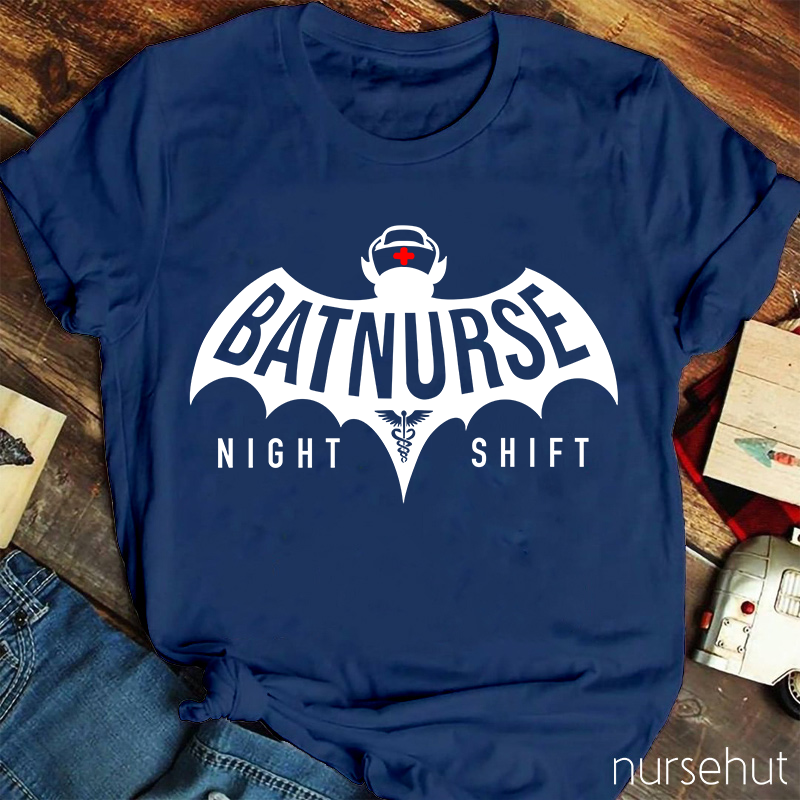 Batnurse Night Shift Nurse T-Shirt