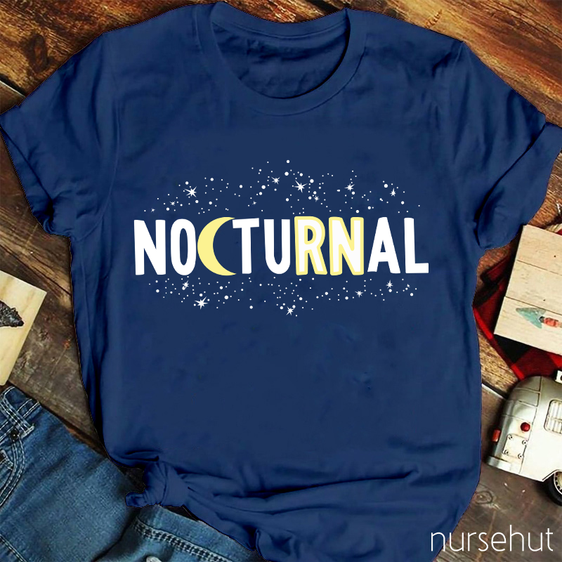 Nocturnal RN Night Nurse T-Shirt