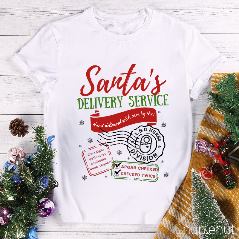 Santa's Delivery Service Nurse T-Shirt