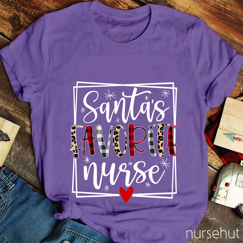 Santa's Favorite Nurse T-Shirt