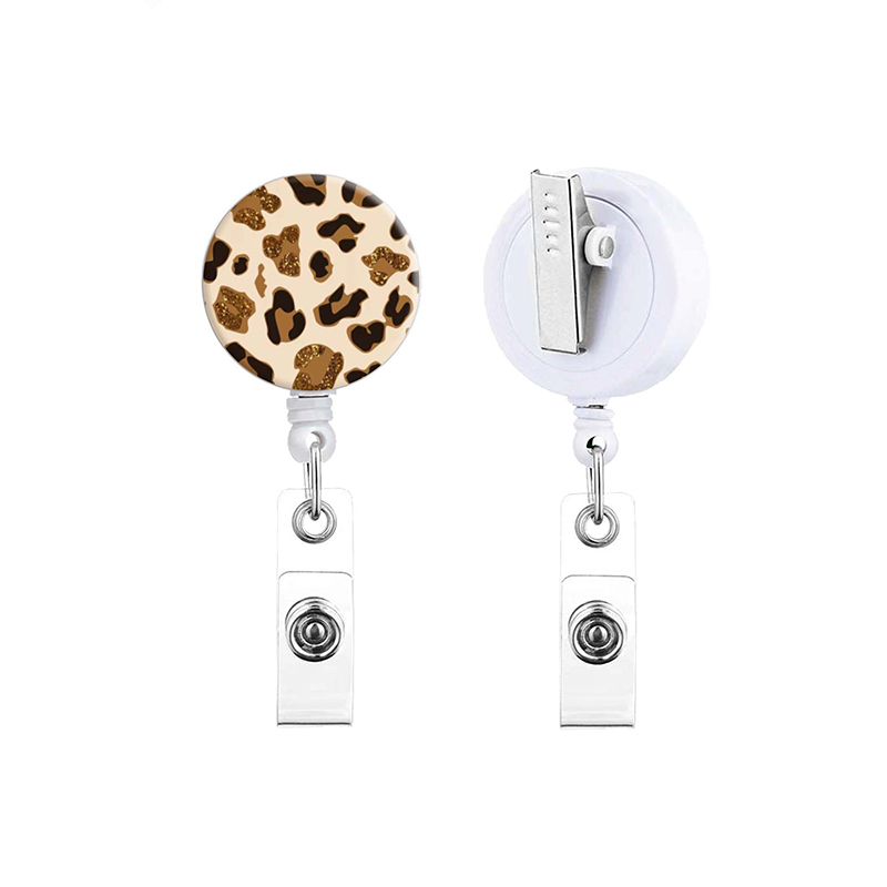 Leopard Nurse Badge Reel