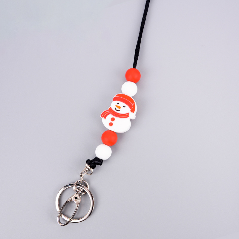 Christmas Snowman Nurse Lanyard