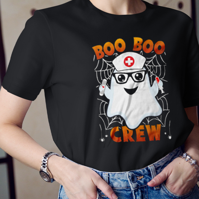 Boo Boo Crew Ghost Nurse T-Shirt
