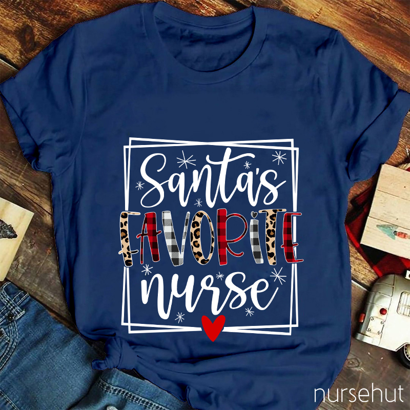 Santa's Favorite Nurse T-Shirt