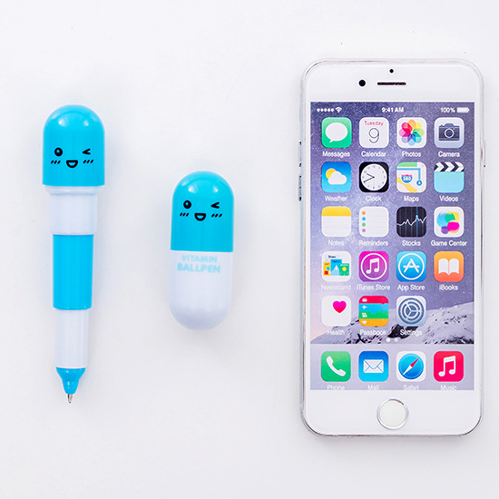 Cute Happy Pill Mini Pen