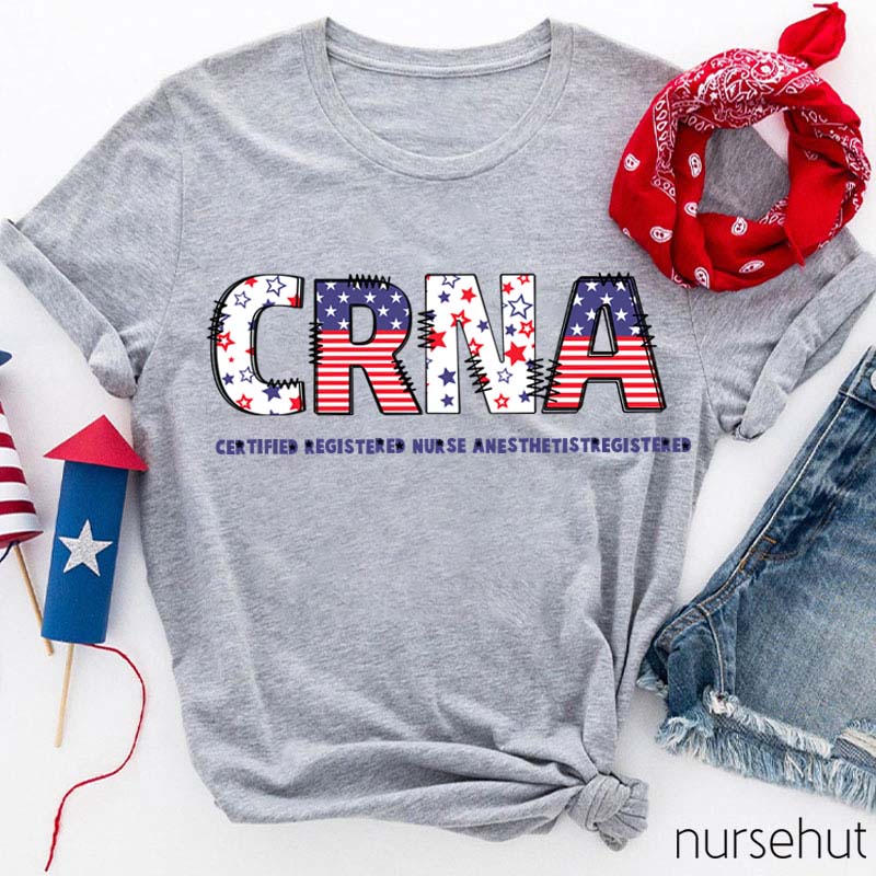 Personalized Flat RN Nurse T-Shirt