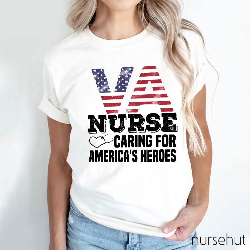 VA Flag Nurse T-Shirt