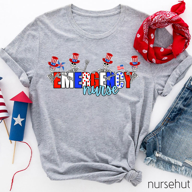 Flat Emergency Nurse T-Shirt