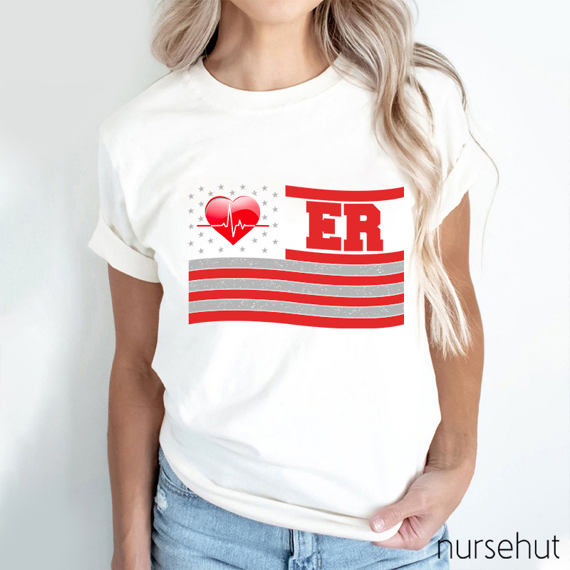 Flag ER Nurse T-Shirt