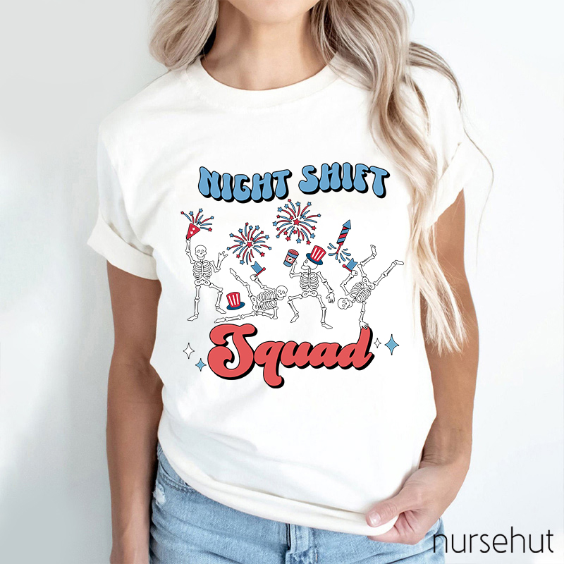 Night Shift Squad Nurse T-Shirt
