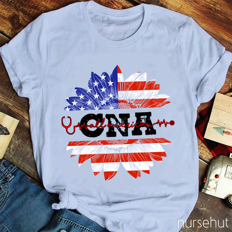 Personalized Department Sunward Flower Nurse T-Shirt