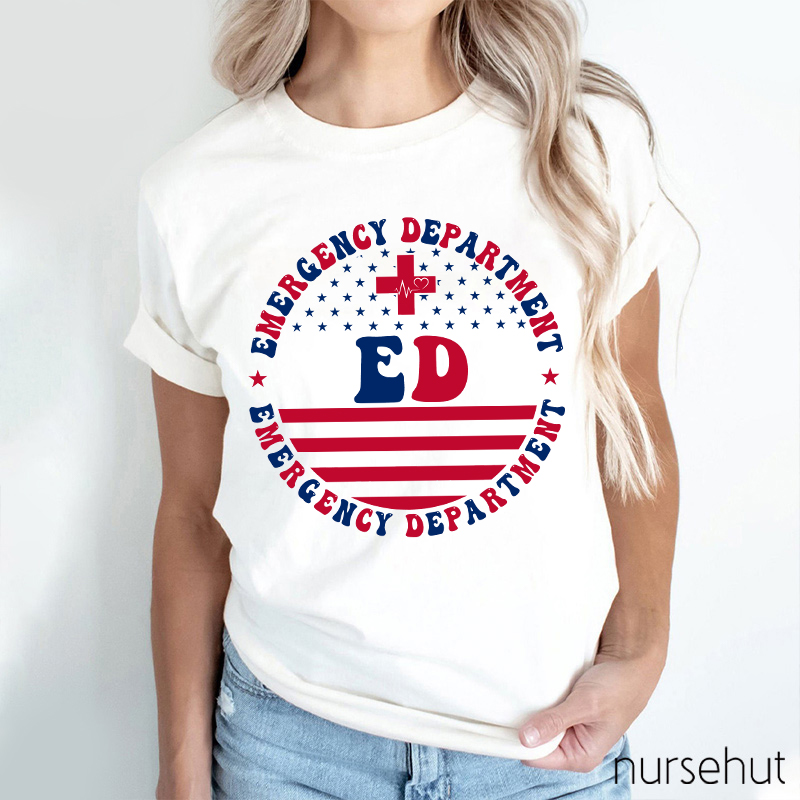 Flag ED Nurse T-Shirt