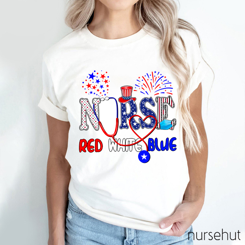 Red White Blue Nurse T-Shirt