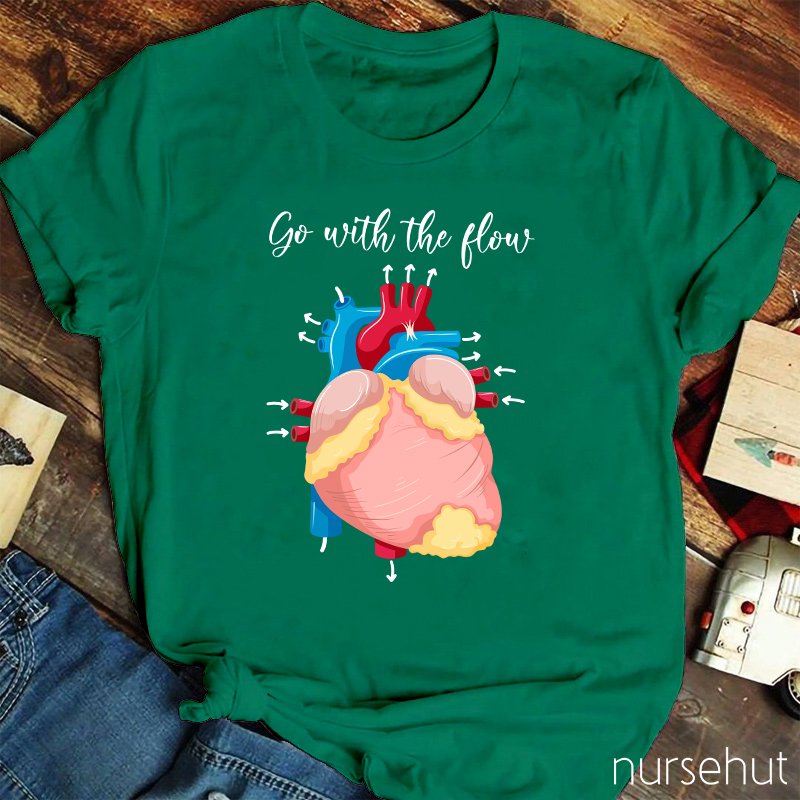 Go With The Flow Nurse T-Shirt