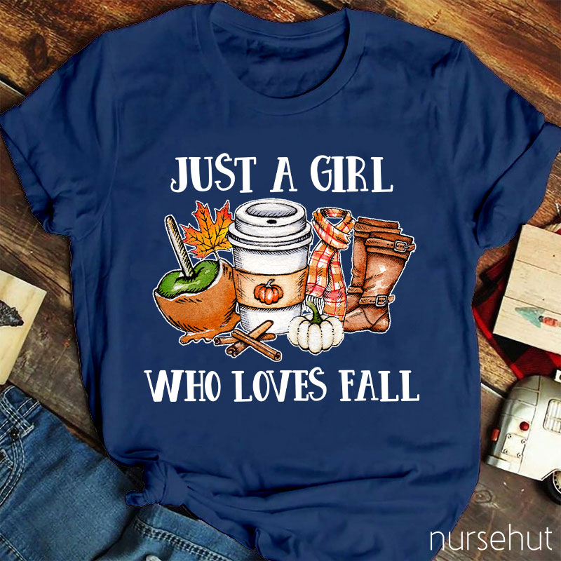 Just A Nurse Who Loves Fall T-Shirt