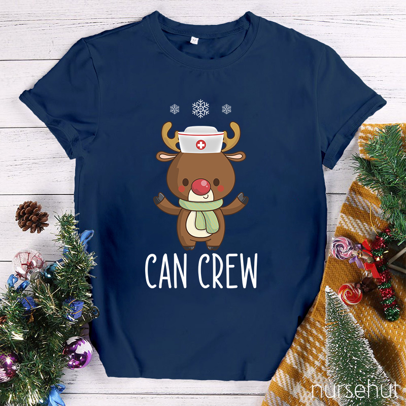 Personalized Christmas Crew Nurse T-Shirt