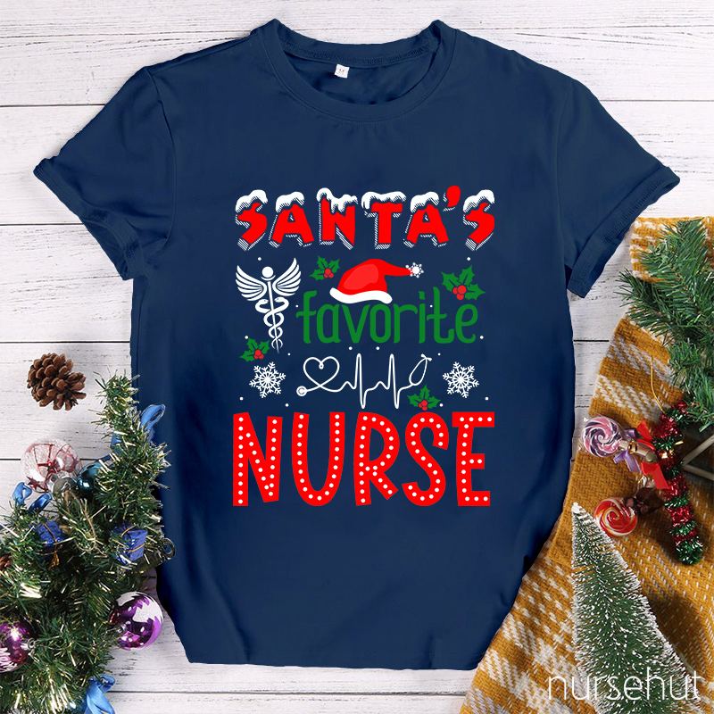 Santa's Favorite Nurse T-Shirt