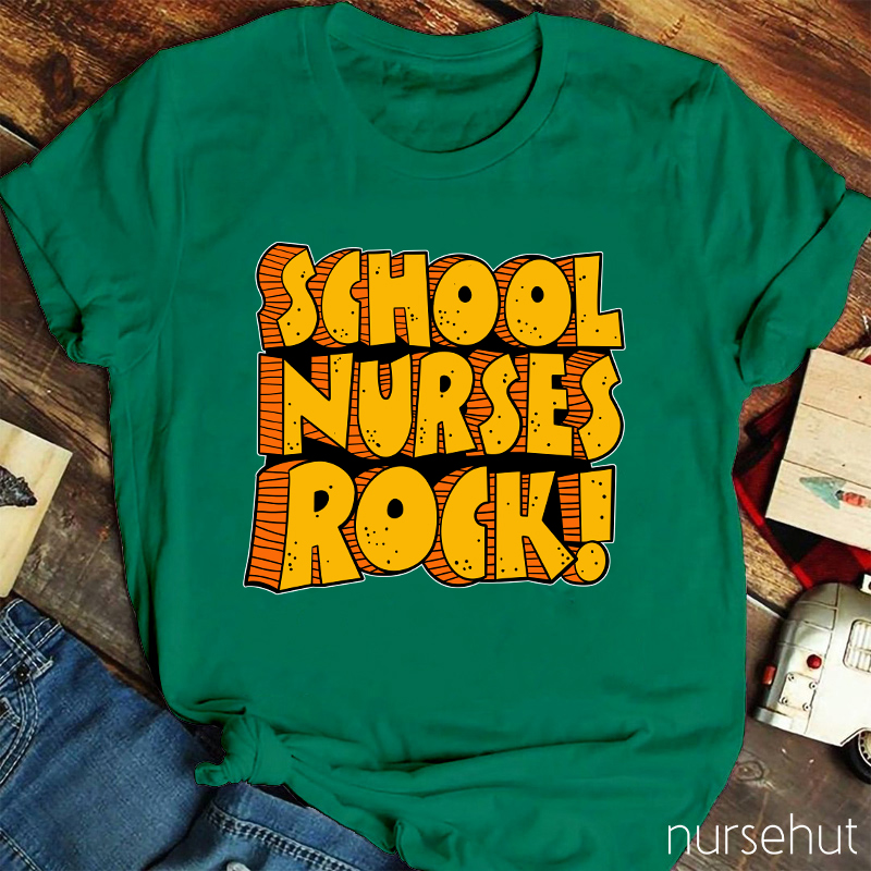 School Nurses Rock Nurse T-Shirt