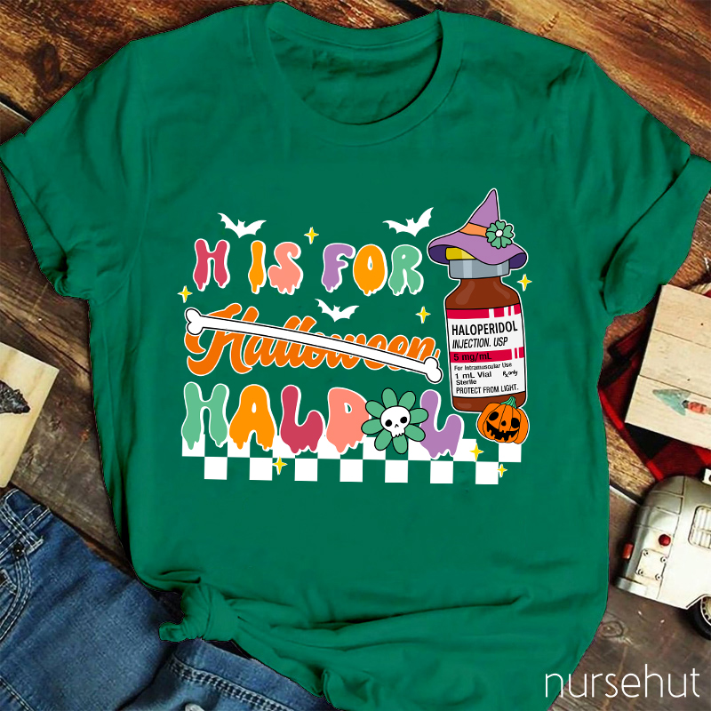H Is For Halloween Nurse T-Shirt