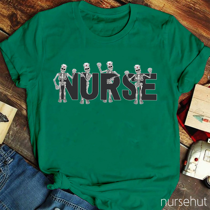Skeleton Nurse T-Shirt