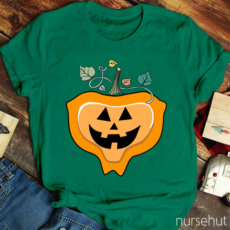 Cute Pumpkin Nurse T-Shirt