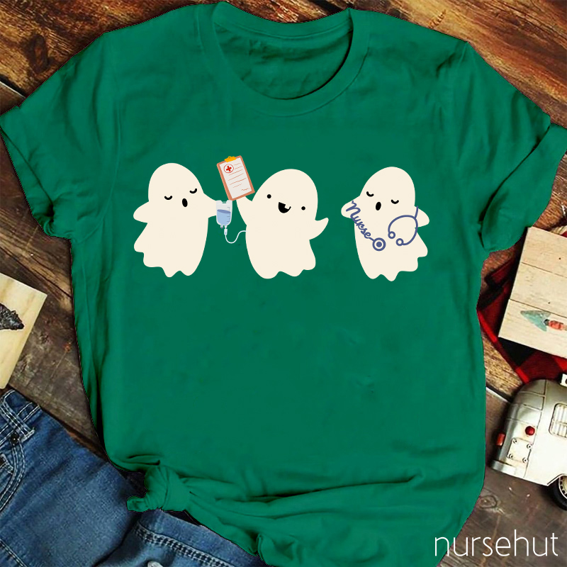 Cute Ghost Nurse T-Shirt