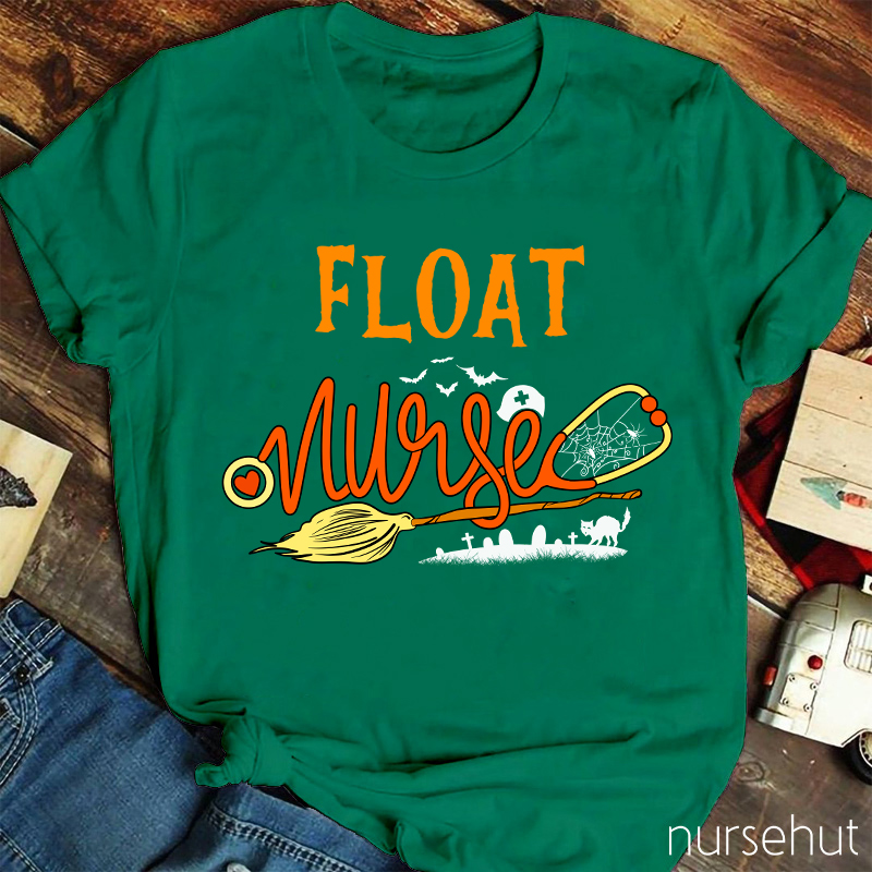 Float Happy Halloween Nurse T-Shirt