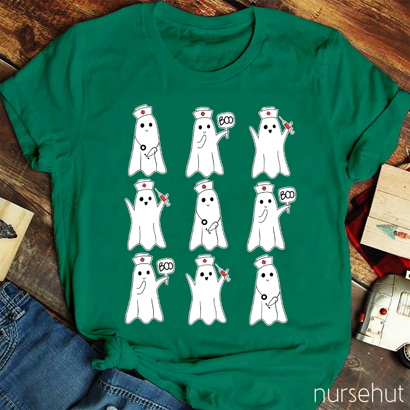 Nine Ghosts Nurse T-Shirt