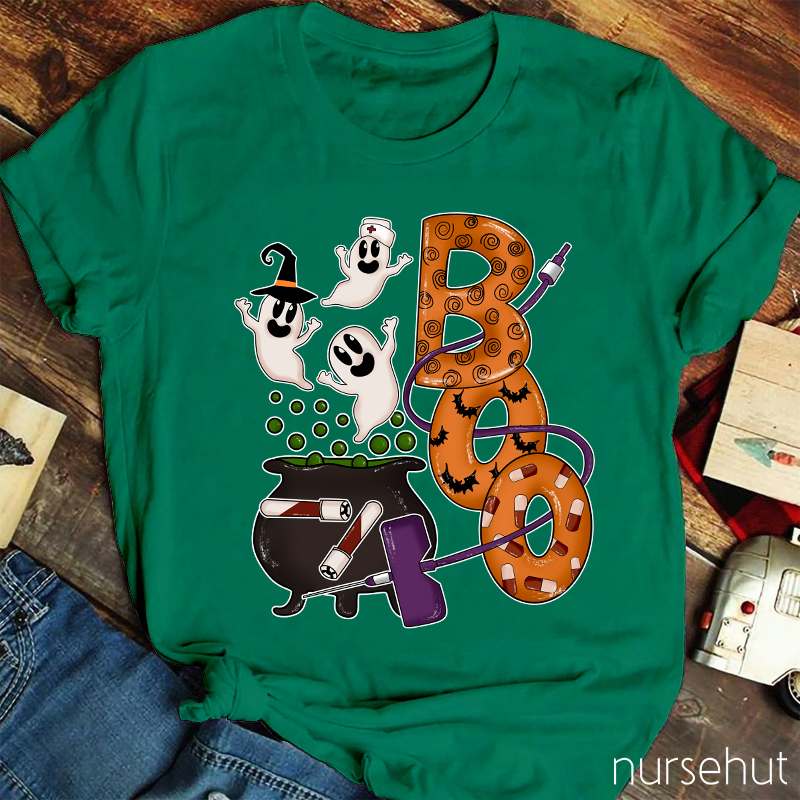Halloween Boo Nurse T-Shirt