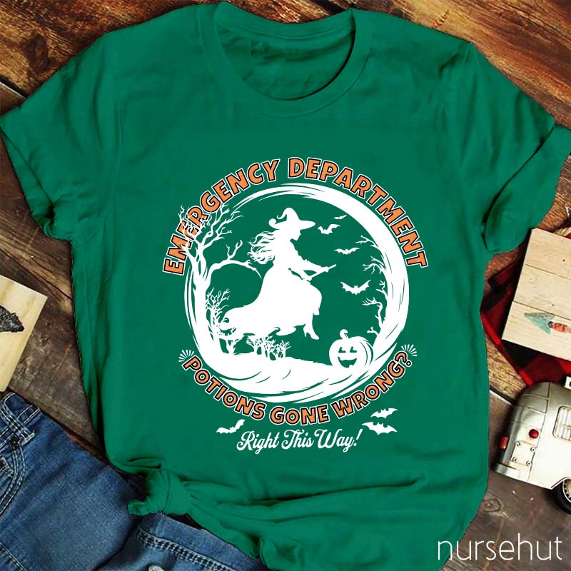 Emergency Department Potions Gone Wrong Nurse T-Shirt