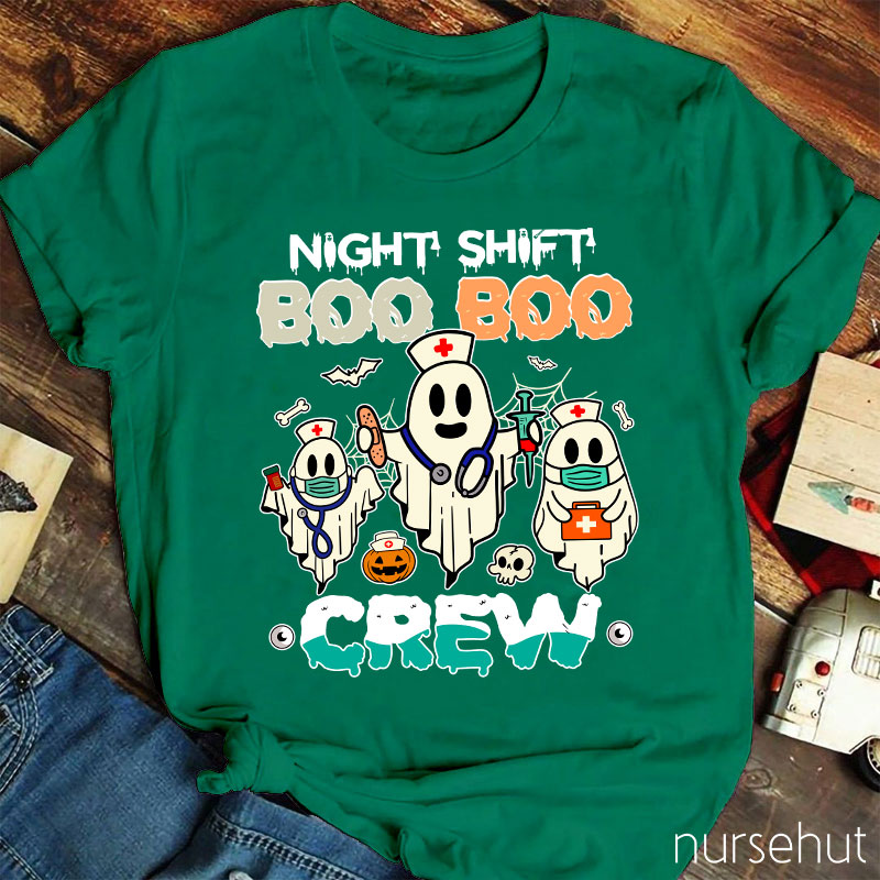 Night Shift Boo Boo Crew Nurse T-Shirt