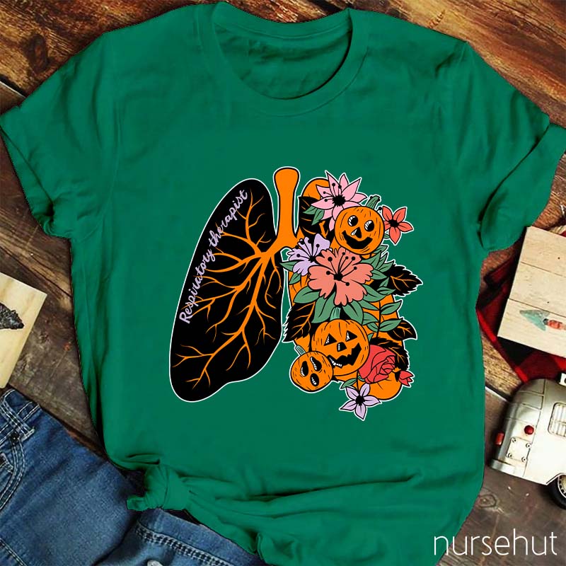 Halloween Respiratory Therapist Nurse T-Shirt