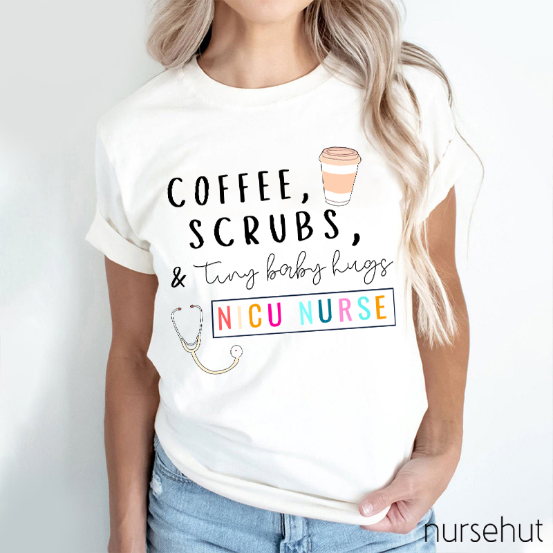 Coffee Scrubs Nurse T-Shirt
