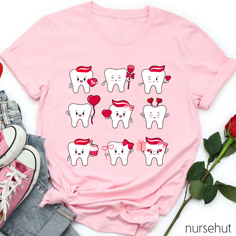 Valentine Teeth Nurse T-Shirt
