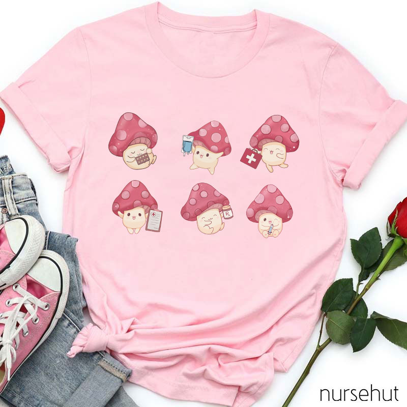 Nurse Mushrooms Nurse T-Shirt
