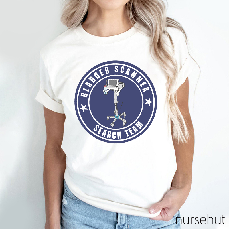 Bladder Scanner Search Team Nurse T-Shirt