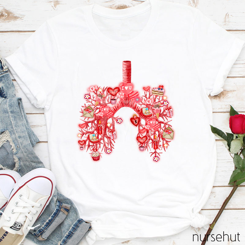 I Love You Valentine Air Ducts Nurse T-Shirt