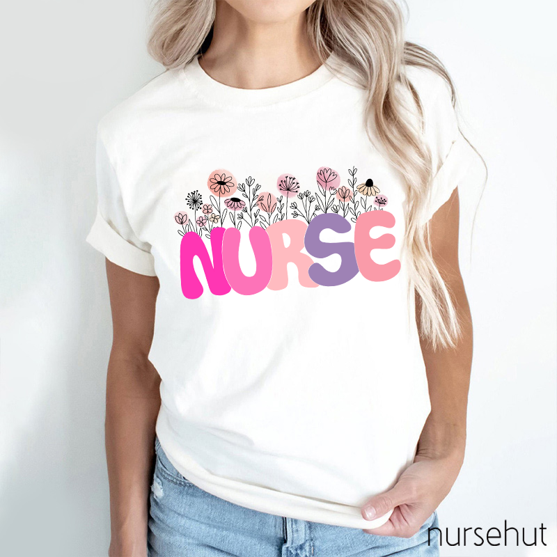Nurse Flower T-Shirt