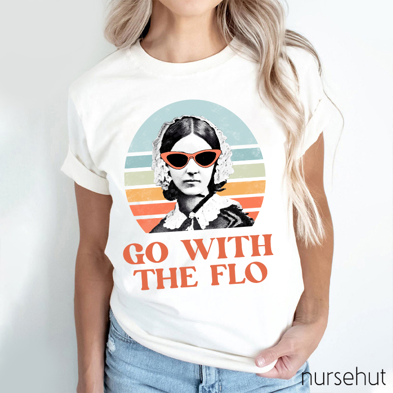 Florence Nightingale Go With The Flo Nurse T-Shirt