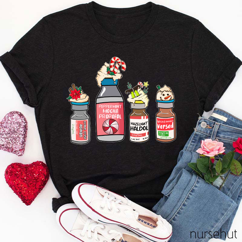 Christmas Special Medical Drinks Nurse T-Shirt