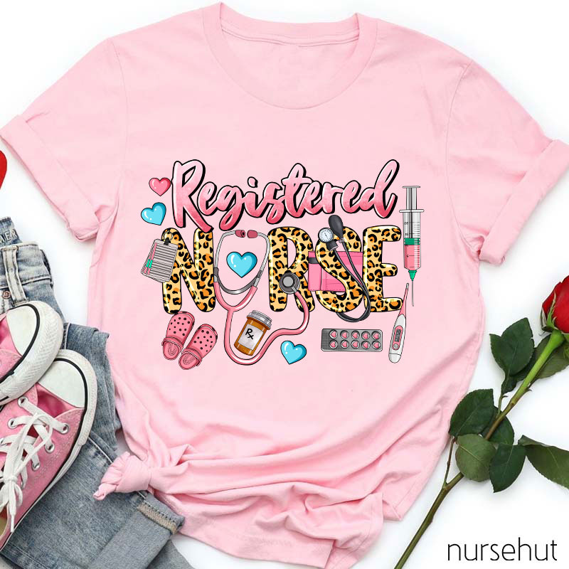 Registered Nurse I'd Like To Wear Pink All Day Nurse T-Shirt