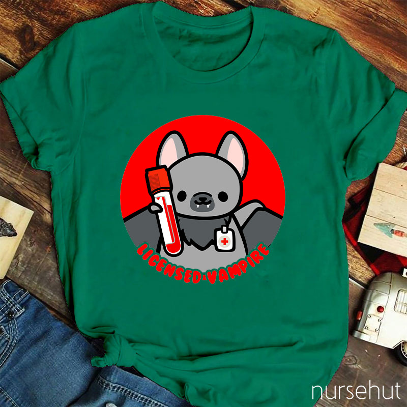Licensed Vampire Nurse T-Shirt