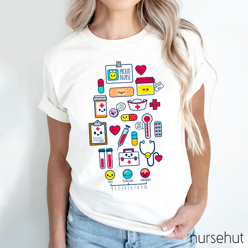 Medical Emotion Spectrum Nurse T-Shirt