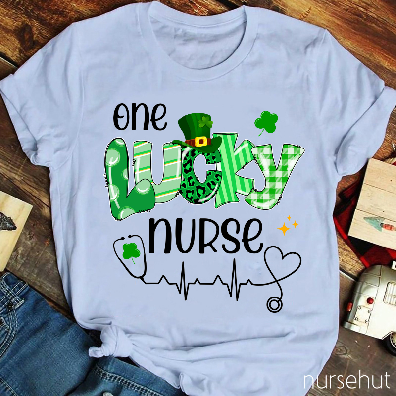 One Lucky Nurse St. Patrick's Day Nurse T-Shirt