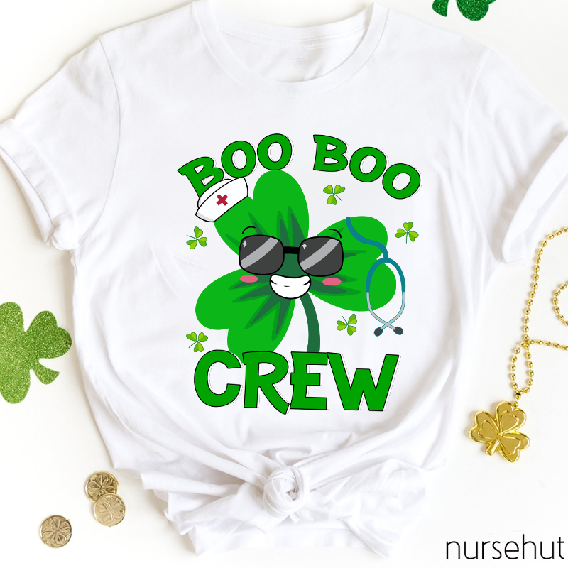 Boo Boo Crew Clover Nurse T-Shirt